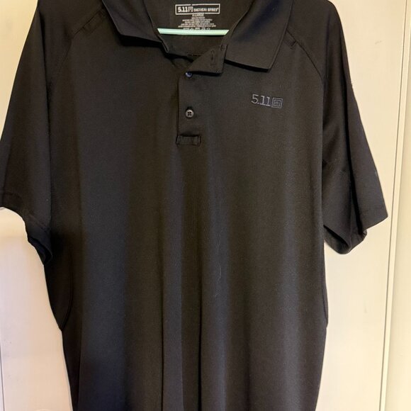 5.11 Tactical Polo Shirt Mens XL Black Performance Shooting Hunting Short Sleeve - Picture 1 of 3